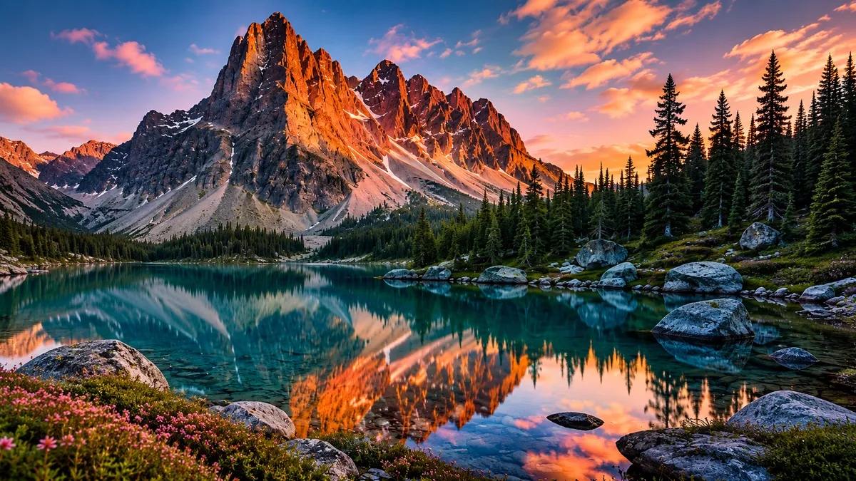 Landscape upscaled 4x with Real-ESRGAN AI