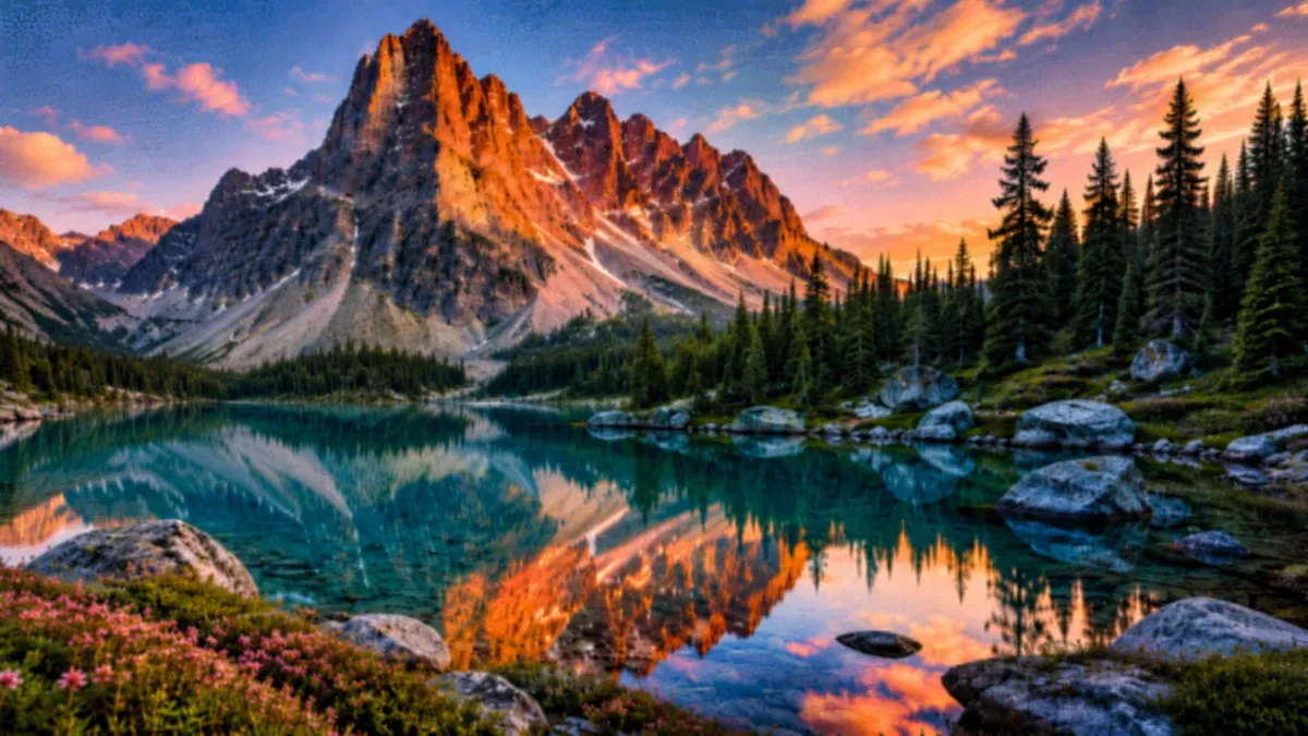 Low resolution landscape before Real-ESRGAN processing
